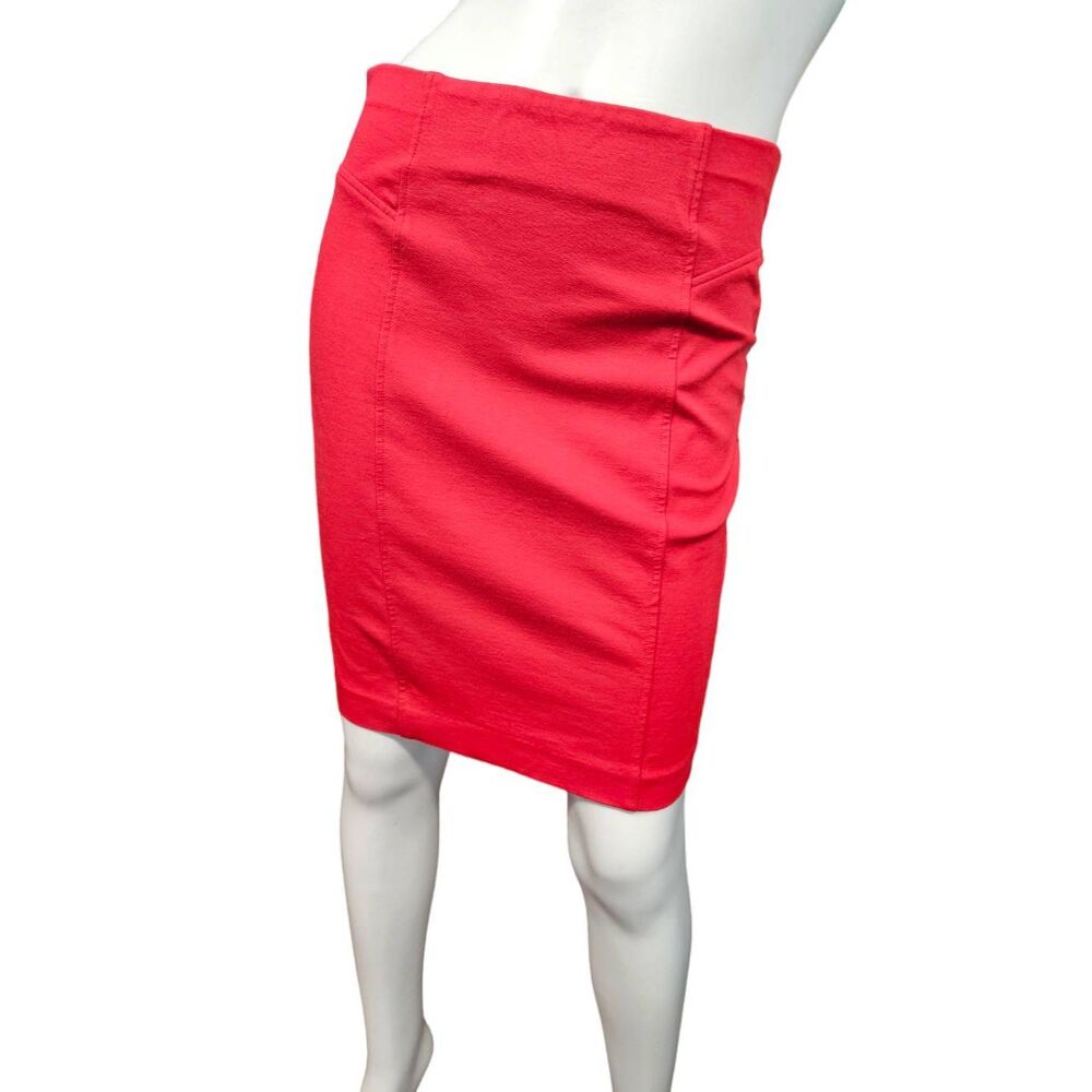 Thalian Red Pencil Skirt Womens Size 6 Work Office Womens